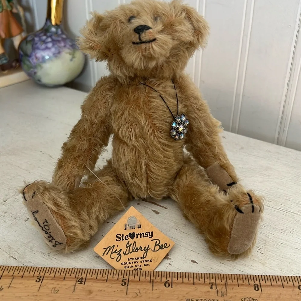 1985 Signed Stearnsy mohair teddy bear